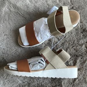 Kensie - Women’s Wedge Stretch Sandals